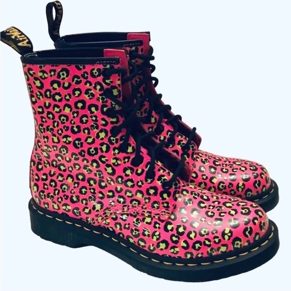 Dr. Martens | Shoes | Dr Martens 46 Pink Leopard Print